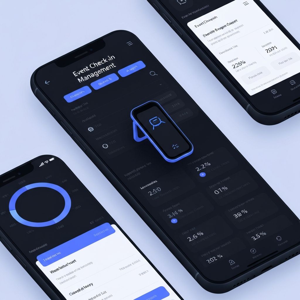 Dashboard do app Ivents em uso
